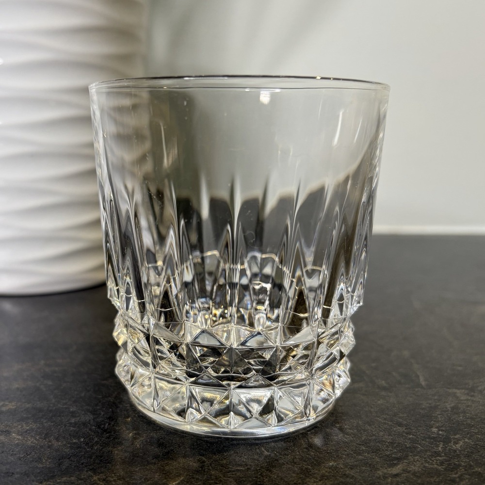 Cristal d'Arques Tuilleries Villandry Old Fashioned Whiskey Crystal Glass EUC
